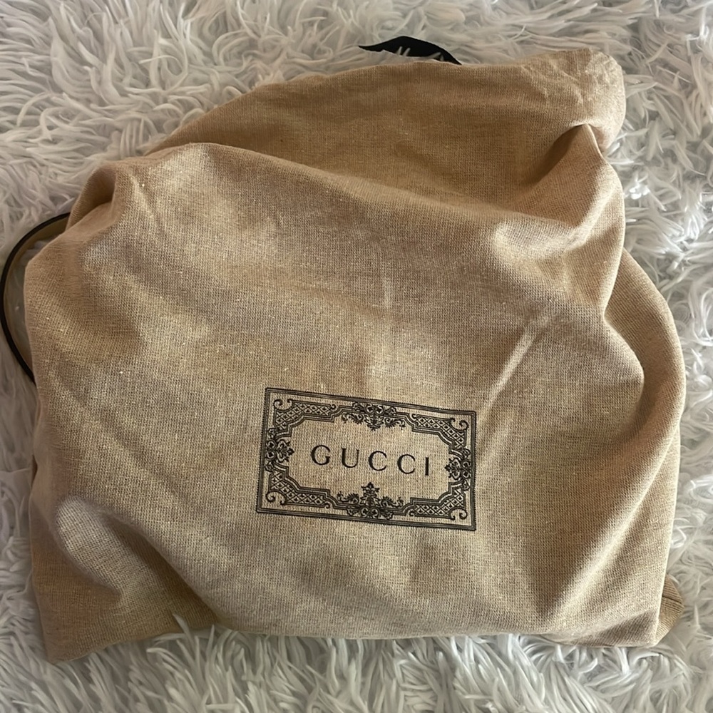 SOLD Authentic Gucci GG marmont diagonal red blue cream calfskin Matelasse - Picture 10 of 10
